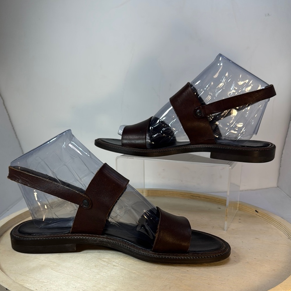 Women’s G.H. Bass & Co Leather Brown Sandals Size 7m - Picture 3 of 9